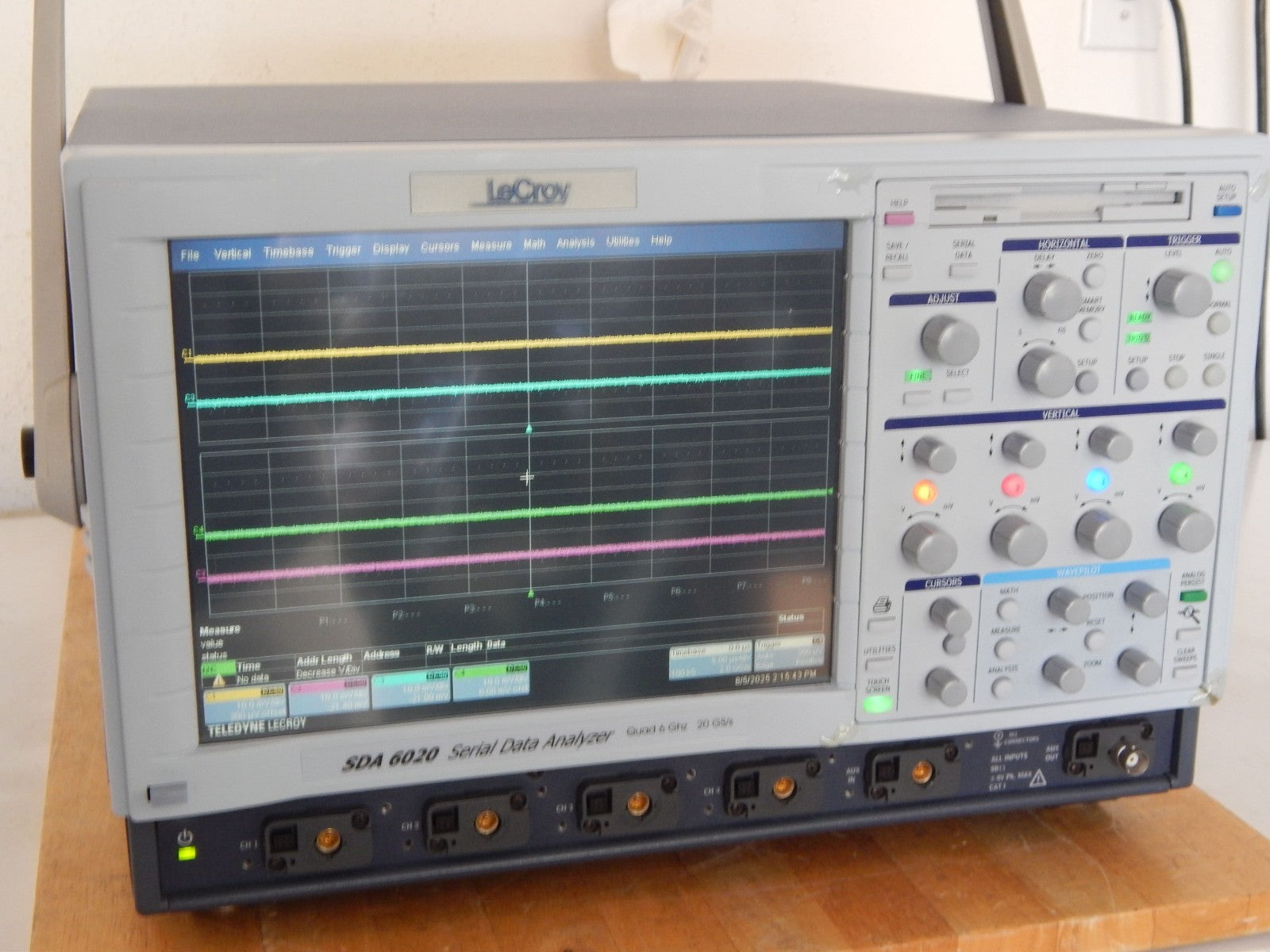 Lecroy SDA6020 6Ghz QUAD 20GS, opt's ASDA DFP2 ET I2C JTA2 PMA2 SDA SDA2 & more Lecroy SDA6020 6Ghz QUAD 20GS, opt's ASDA DFP2 ET I2C JTA2 PMA2 SDA SDA2 & more